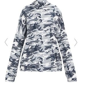 Grey Camo Oversized Hoodie